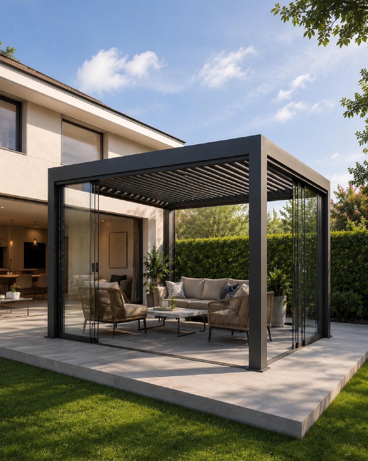 Pérgolas de aluminio diseñadas para durar